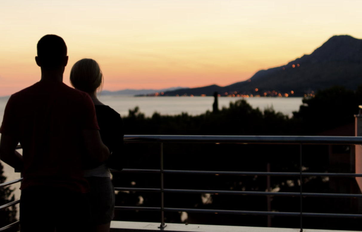 couple at sunset