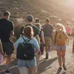 hikers on a trail