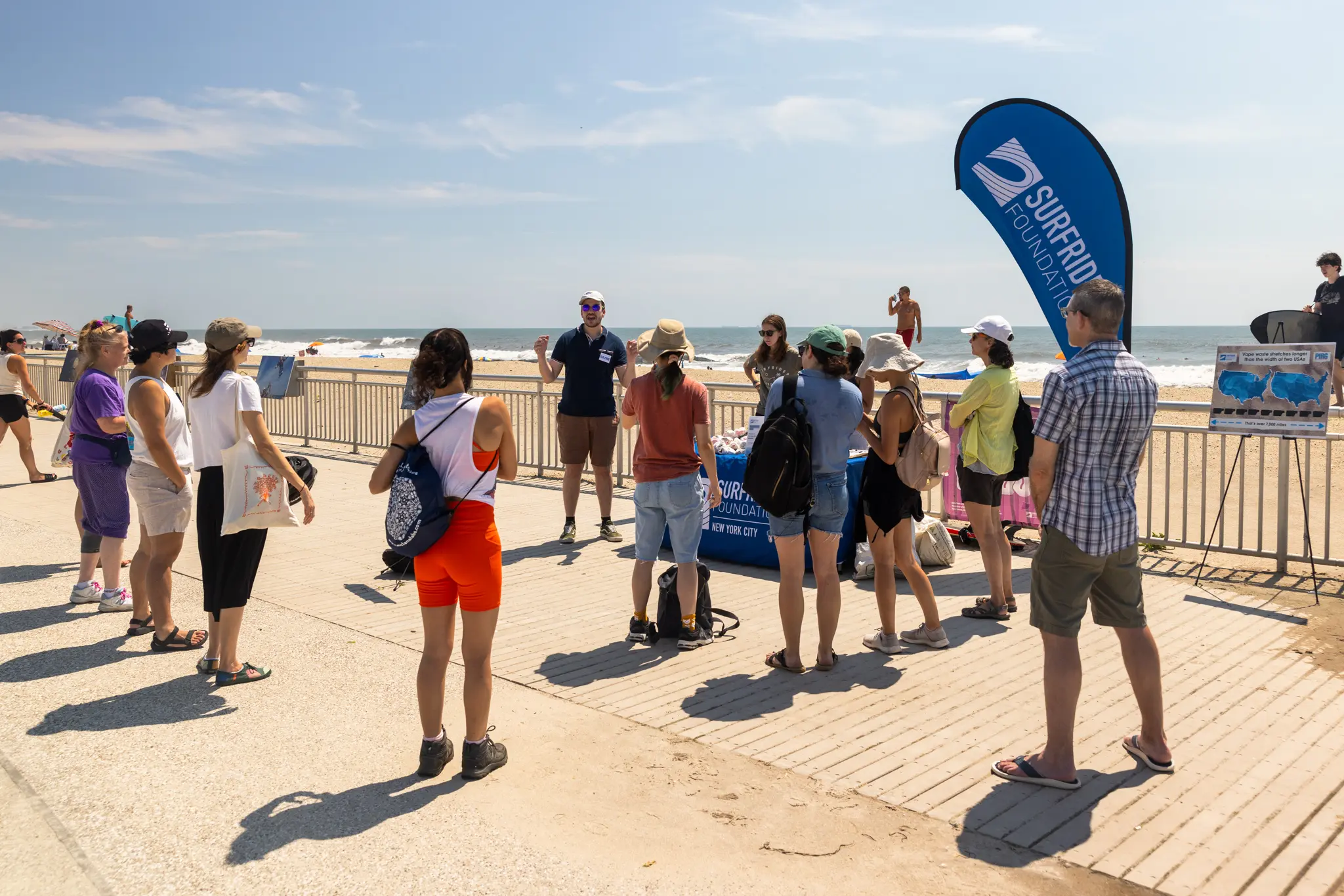 Surfrider NYC meeting at Rockaway Beach